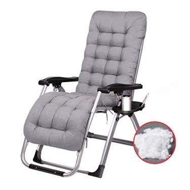Imagem de Cadeira de lazer para uso doméstico, espreguiçadeira, relaxante, poltrona, gravidade zero, cadeiras de pátio, reclinável dobrável ajustável para deck, praia