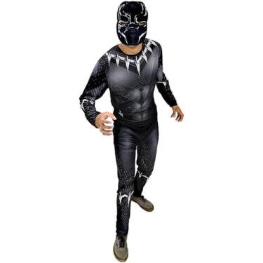 Imagem de Fantasia Pantera Negra Adulto Com Máscara