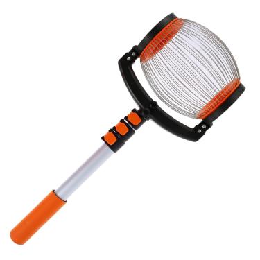 Imagem de Zerodis Parte Superior do Selecionador NutPecan Com Haste Telescópica Ajustável de 26,37 a 56,3 Polegadas, Coletor de Nozes de Alumínio Leve para Nozes, Castanhas, Frutas Em Pomares e