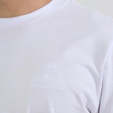 Imagem de Camiseta Fluminense Branco Básica Bordada Masculina-Masculino