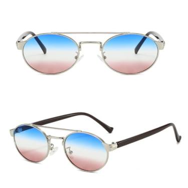 Imagem de VFDHN Óculos de Sol Ovais Femininos com Proteção Solar, Moda Luxuosa Vintage (5)