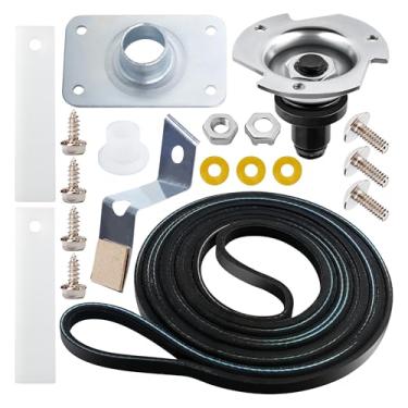 Imagem de PartsBroz WE03X29897 WE12M29 Correia de secadora e rolamento de tambor WE25M40 e WE1M504 Slides Glide (pacote com 2) - Compatível com General Electric Hotpoint Whirlpool Kenmore Dryer - Substitui