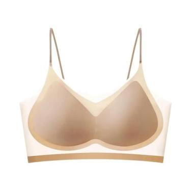 Imagem de Sutiã Ultra-Fino De Seda Gelada Respirável Para Mulheres, Sem Costura,