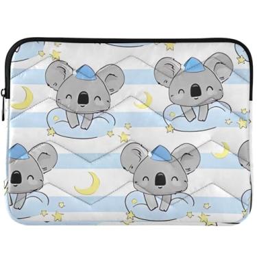 Imagem de Capa protetora personalizada fofa com estrelas de nuvem de coala fofa para MacBook Air 13 polegadas capa protetora para notebook universal 13-14 polegadas