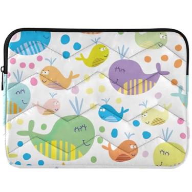Imagem de Capa de computador personalizada com desenho animado de baleia infantil para laptop para MacBook Pro 14 manga universal 13-14 polegadas acessórios de computador