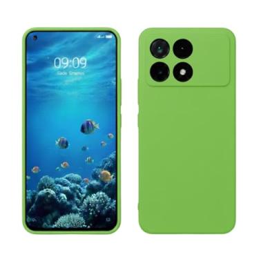 Imagem de Capa Silicone Premium para Xiaomi POCO X6 Pro – Interior Aveludado, Proteção de Câmera e Toque Macio Antichoque (Verde)