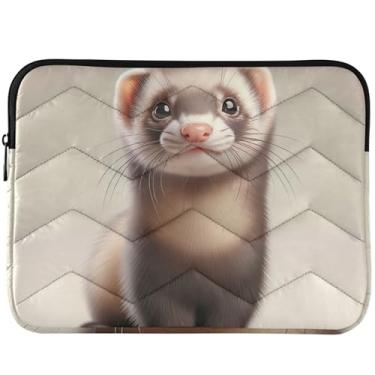 Imagem de Capa protetora para notebook com estampa de animais fofos, estampa fofa, universal, 14, capa para laptop, 33 cm