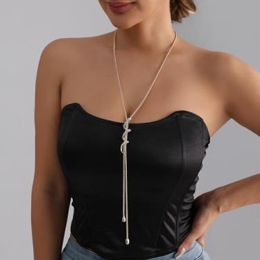 Imagem de Colar longo para mulheres, ouro, prata, pérola, contas, pingente em camadas, estilo boho e joia para presente, Medium, Latão, Sem Pedra Preciosa