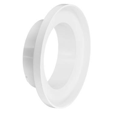 Imagem de PATIKIL Redutor de duto de 15 a 10 cm, 1 peça adaptador de duto de ar ABS conector de tubo HAVC adaptador de ventilação para secador redutor de aumento para sistema de ventilação em linha, branco (150