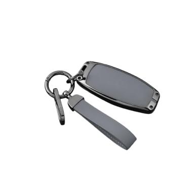 Imagem de Capa de chave remota de carro de liga compatível com BYD Atto 3 Han EV Dolphin Lied Tang Dm Qin PLUS Song Pro MAX Yuan Protetor Chaveiro(A 6-2 Cement Gray)