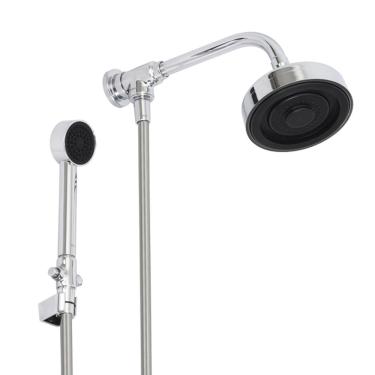 Imagem de Ducha com Chuveirinho Redonda Parede Cromado Acqua Plus Deca