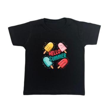 Imagem de Blusa Infantil Feminina Picolé Estampa Summer Verão Moda - CAMARIM MIN