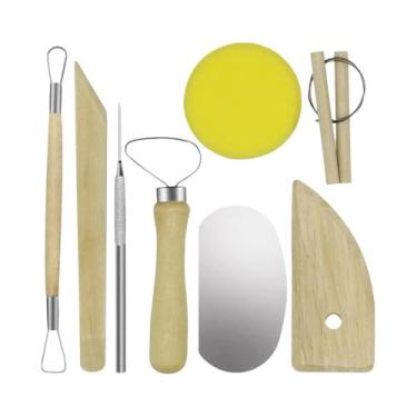 Imagem de Kit De Cortadores De Argila Polimérica 8P Ferramentas De Modelagem DIY