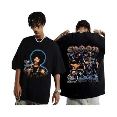 Imagem de Camiseta Masculina Oversized Com Estampa Gráfica Do Snoop Dogg, Moda D