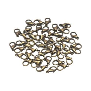 Imagem de Fechos De Lagosta Banhados a Prata 50 Peças 10-21mm Para Fabricação De