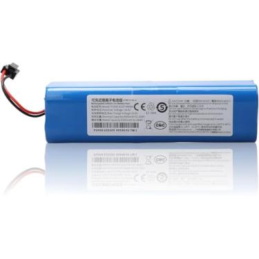 Imagem de 14,4 V 92,16 Wh 6400 mAh PA61 Compatível com Eufy RoboVac X8, T226X, Pro SES, aspirador de pó robô branco híbrido