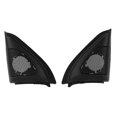 Imagem de Capa de alto-falante de porta de carro, par de capa de alto-falante de porta de carro, tweeter de áudio, substituição preta para Corolla 2003-2006, alto-falante de substituição automotivo