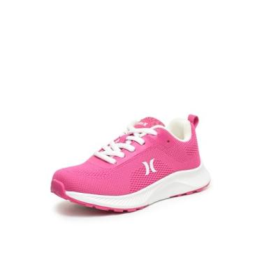 Imagem de Hurley Tênis infantil leve com cadarço – tênis de corrida e brincadeiras para meninos e meninas com malha respirável, palmilha acolchoada e tração durável – Tênis esportivo diário para escola