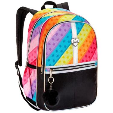 Imagem de Mochila Costas Escolar Juvenil Menina Team Just Colorida