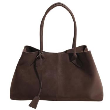 Imagem de NLAIOUSL Bolsa casual de couro macio nas axilas, bolsa de ombro de grande capacidade, bolsa de axilas para viagens e uso diário