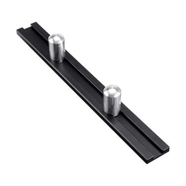 Imagem de Placa de Baffo Buraco Cão Banco Ferramentas Marcenaria Alumínio Liga Auxiliar Posicionamento Fixação Clamp Bancada Trabalho Mesa Planejamento Parar