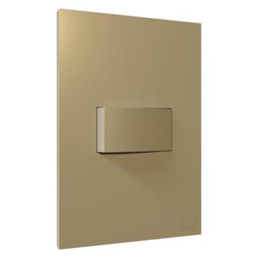 Imagem de Cj Tomada 10A 20A Interruptor Simples Paralelo Conjunto 4x2 Blux Recta