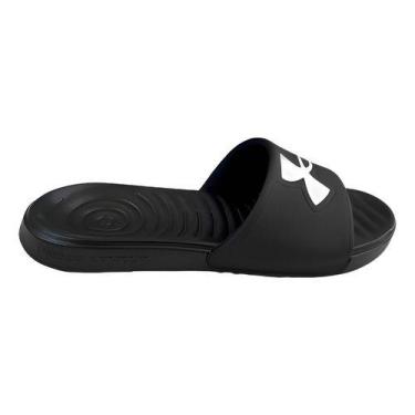 Imagem de Chinelo Under Armour Ansa Light, Preto, Branco, 41/42