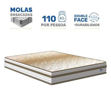 Imagem de Colchão de Molas Ensacadas Double Face Pillow Euro Alfa Probel Casal 1