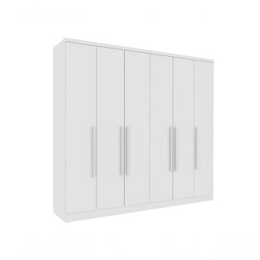 Imagem de Guarda Roupa Casal Veneza 6 Portas 4 Gavetas Tcil Neve