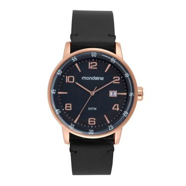Imagem de Relógio Mondaine Masculino Analógico Couro Preto 32786gpmvrh1