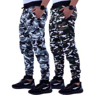 Imagem de Kit 2 Calças Masculina MXD Conceito Moletom Slim Fit Cores Cor:;Tamanho:GG;Gênero:Masculino-Masculino