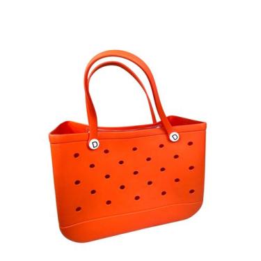 Imagem de Bolsa Eva Premium Luxo Praia Piscina Impermeável - - Domum, Laranja, G