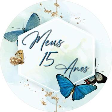 Imagem de Painel Festa Redondo Aniversario 15Anos  3d 1,50 Dia - Fantasia Brás