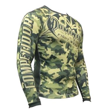 Imagem de Camisa Rash Guard  Manga Longa  Exército V1   2810  Dominium-Unissex