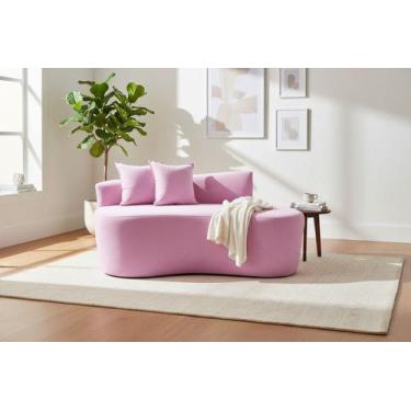 Imagem de Namoradeira Sofá Feijão Hana 130cm Orgânica Couro - Mansão Decor