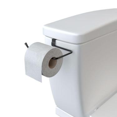 Imagem de Suporte De Papel Higiênico Para Caixa Acoplada - Stolf Preto