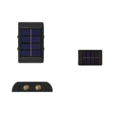 Imagem de Lâmpada Solar De Parede Para Exterior Com 4/10/16 LEDs, Luz Quente, Im