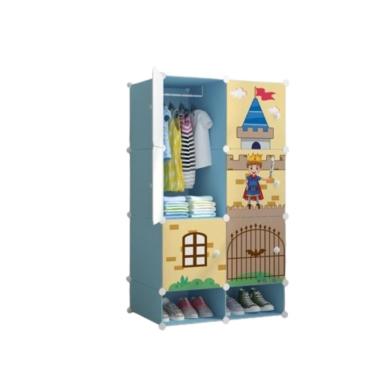 Imagem de Guarda Roupa Infantil Modular Organizador 6 Portas Metal Plástico com Prateleiras e Montagem Fácil