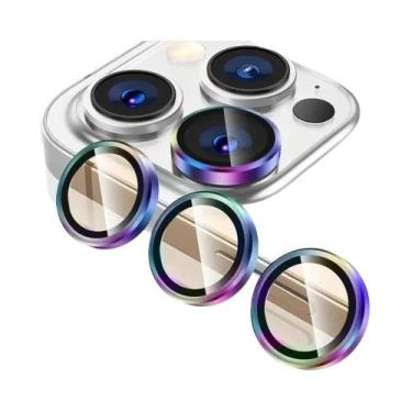 Imagem de Protetor De Lente De Câmera Em Vidro Temperado De Alumínio Para iPhone