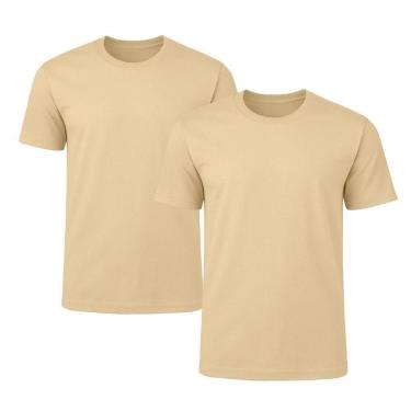 Imagem de Kit 2 Camisetas Masculina Lisa Básica 100% Algodão-Masculino