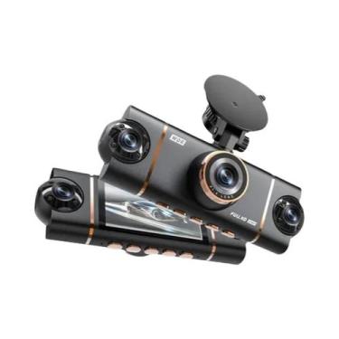 Imagem de Câmera Veicular WiFi 360 Graus Com 4 Lentes 1080P, Gravador De Vídeo D