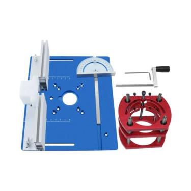 Imagem de Placa De Inserção De Alumínio Para Mesa De Tupia Com Guia De Esquadria