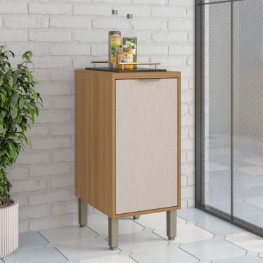 Imagem de Balcão de Cozinha 40 Cm Colors 1 Porta 100% Mdf Freijó/Nazca - Kits Paraná