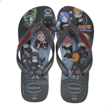 Imagem de Chinelo Havaianas Top Naruto Fc Cinza, Cz, 9401 grafite, Cinza chu, 37