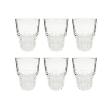 Imagem de Jogo de Copos Olímpia em Vidro c/ 6 peças de 330ml - Kehome - KE HOME