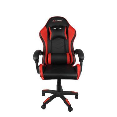 Imagem de Cadeira Gamer Xtreme Ergonômica Reclinável 150kg Preta e Vermelha - EV