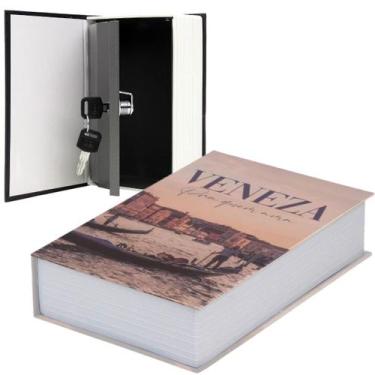 Imagem de Cofre Camuflado Em Forma De Livro Decorativo Porta Joias - UnyHome, Ve