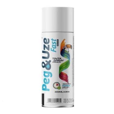 Imagem de Spray Peg & Uze Uso Geral para Pintura em Plástico Branco Brilho Chesi