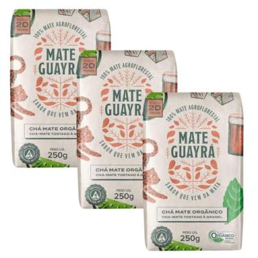 Imagem de Kit 3 Chá Mate Erva Mate Guayra Tostado 250 gramas Gelado ou Quente - 