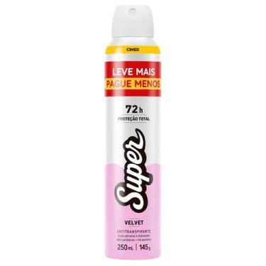 Imagem de Desodorante Super Velvet Antitranspirante Aerossol 250ml